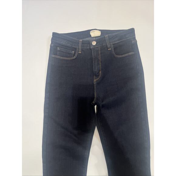 L’Agence Womens Margot High Rise Skinny Jeans Midnight Dark Blue Wash size 28 - Picture 6 of 11